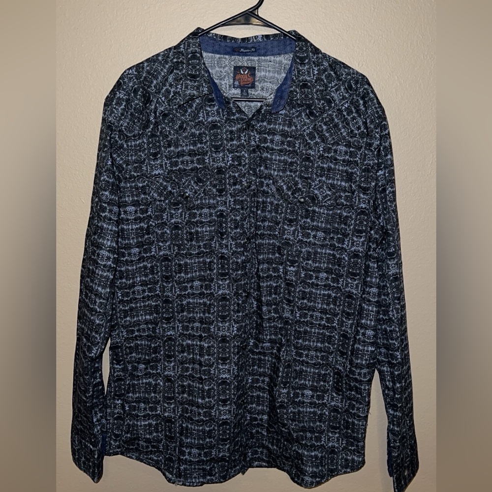 Men's Blue Patterned Jacket